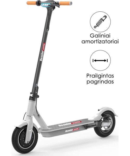 Electric Scooters Beaster: Elektrinis paspirtukas Beaster BS05W, 350W, 36V, 8Ah, baltas