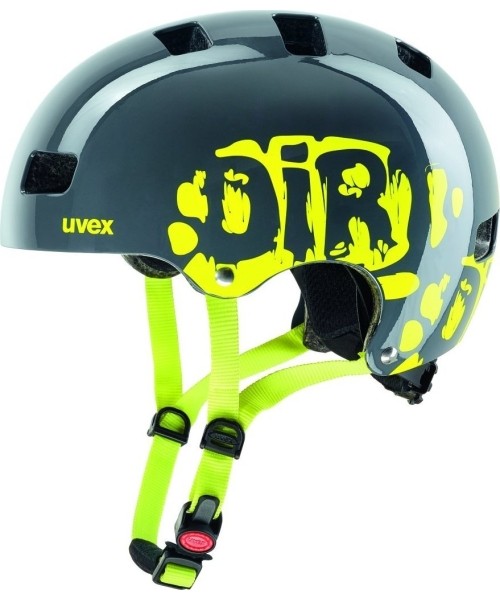 Kindad ja kiivrid Uvex: Uvex Kid 3 Dirt Bike kiiver, suurus 51-55cm, hall/kollane