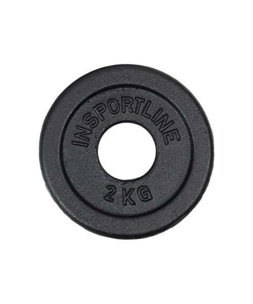 Steel Hamerton Plates inSPORTline: Cast Iron Olympic Weight Plate inSPORTline Castblack OL, 2kg