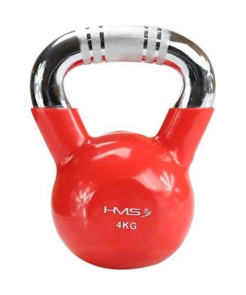 Kummkattega sangpommid HMS: KTC KETTLEBELL SU CHROMUOTA RANKENA HMS