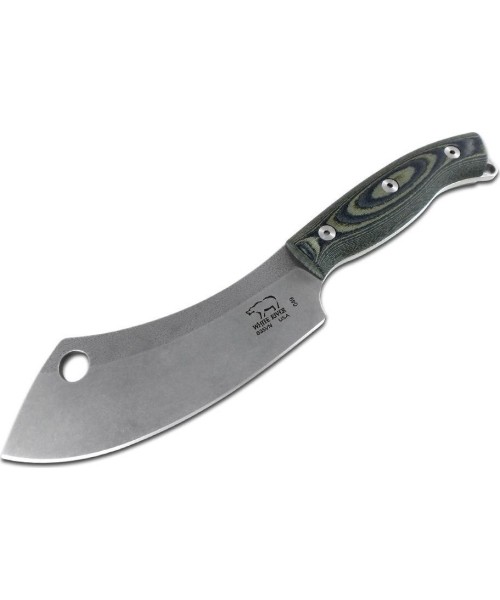 Hunting and Survival Knives White River Knife and Tool, Inc.: Knife White River Camp Cleaver Canvas, Black/ Olive