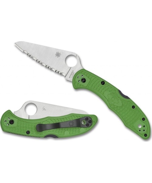 Hunting and Survival Knives Spyderco, Inc.: Sulankstomas peilis Spyderco C88FSGR2 Salt 2, žalias