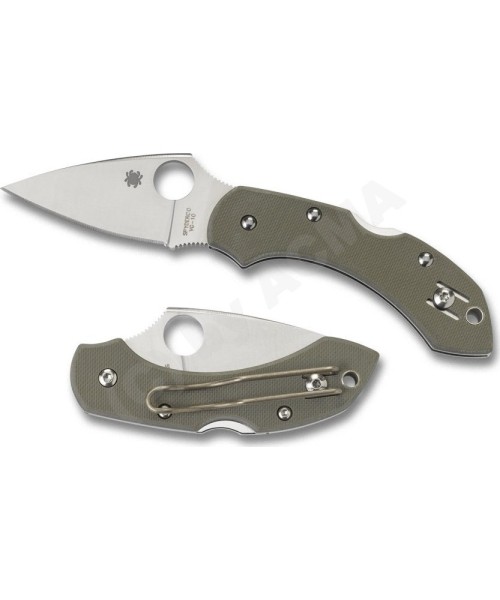 Hunting and Survival Knives Spyderco, Inc.: Sulankstomas peilis Spyderco C28GPFG Dragonfly, žalias