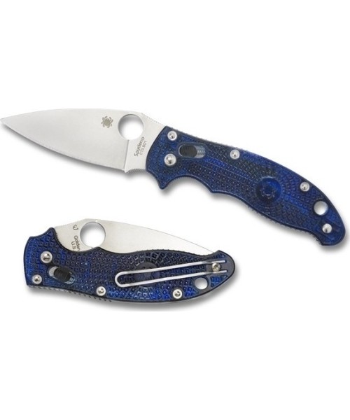 Hunting and Survival Knives Spyderco, Inc.: Folding Knife Spyderco C101PBL2 Manix 2, Translucent Blue