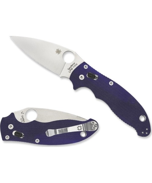 Hunting and Survival Knives Spyderco, Inc.: Folding Knife Spyderco C101GPDBL2 Manix 2, Dark Blue