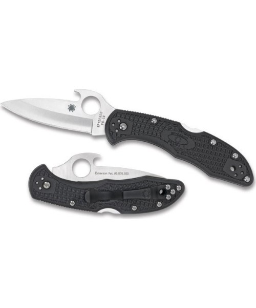 Hunting and Survival Knives Spyderco, Inc.: Sulankstomas peilis Spyderco C11PGYW Delica 4, Emerson atlenkimas