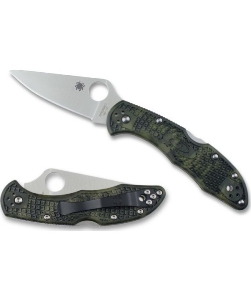 Hunting and Survival Knives Spyderco, Inc.: Sulankstomas peilis Spyderco C11ZFPGR Delica 4 Zome