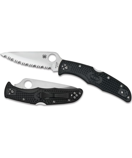 Hunting and Survival Knives Spyderco, Inc.: Sulankstomas peilis Spyderco C10SBK Endura 4, juodas