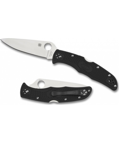 Hunting and Survival Knives Spyderco, Inc.: Sulankstomas peilis Spyderco C10FPBK Endura 4, plokščiai šlifuotas, juodas