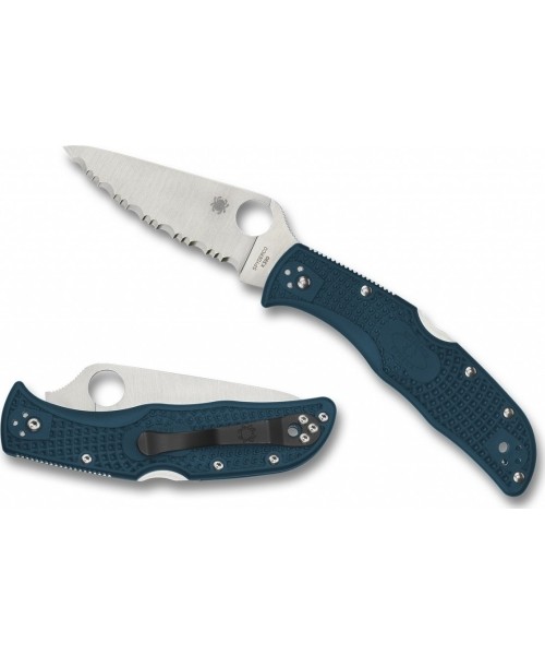 Hunting and Survival Knives Spyderco, Inc.: Sulankstomas peilis Spyderco C243FSK390 Endela, mėlynas