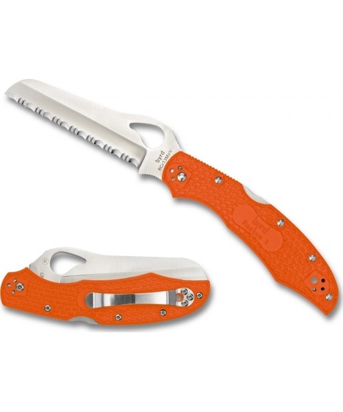 Hunting and Survival Knives Spyderco, Inc.: Folding Knife Spyderco BY17SOR2 Cara Cara 2 Rescue, Orange