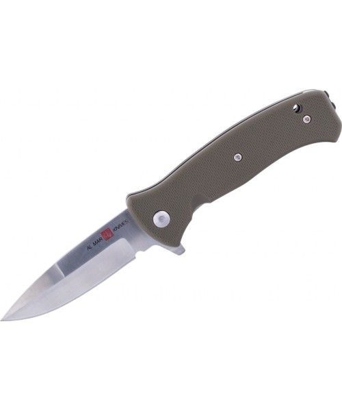 Hunting and Survival Knives Al Mar Knives: Folding Knife Al Mar 2208 Mini S.E.R.E. 2020 OD, Green