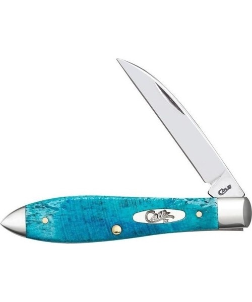 Hunting and Survival Knives W.R. Case & Sons Cutlery Co.: Folding Knife Case SS Tear Drop, Blue