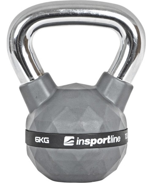 Rubber-Coated Sets inSPORTline: Rubber-Coated Kettlebell inSPORTline PU 6 kg