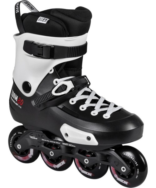 Fixed size rollers Powerslide: Riedučiai Powerslide Zoom Pro Black 80 Trinity