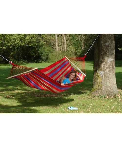 Hammocks Amazonas: Hamakas Amazonas Aruba, su EllTex medžiaga, raudonas