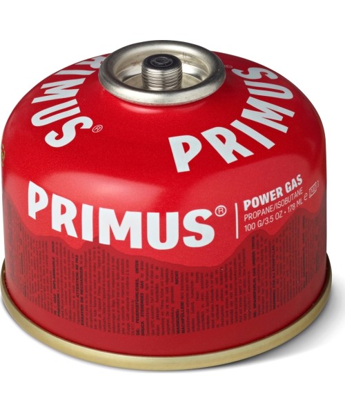 Cookers and Accessories Primus: Power Gas Cartridge Primus Self-Sealing, 100g, Red