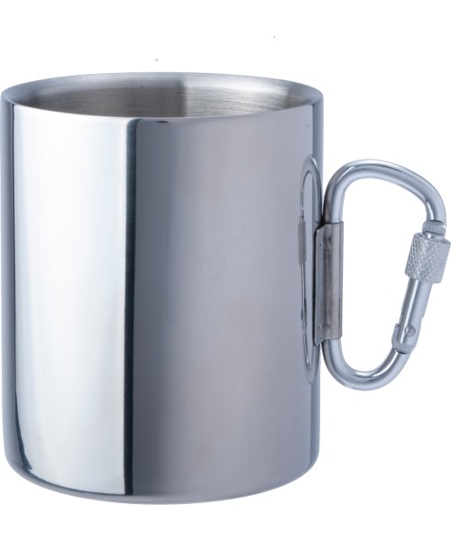 Canteens and Mugs BasicNature: Foldable Stainless Steel Cup BasicNature Space Safer Thermo, 0.34L