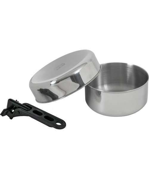 Dishes BasicNature: Cooking Set BasicNature Stainless Steel Biwak Junior