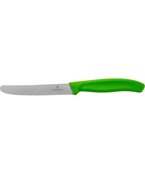 Cutlery : Peilis pomidorams Victorinox 6.7836.L114, dantytas, 11cm, žalias