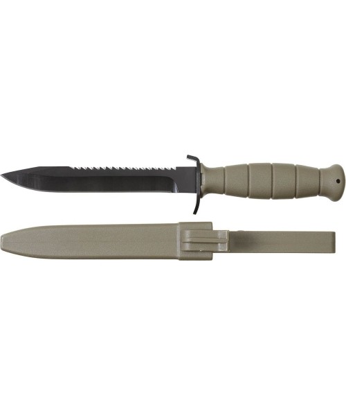 Hunting and Survival Knives MFH:  Knife MFH - Green, Saw Back