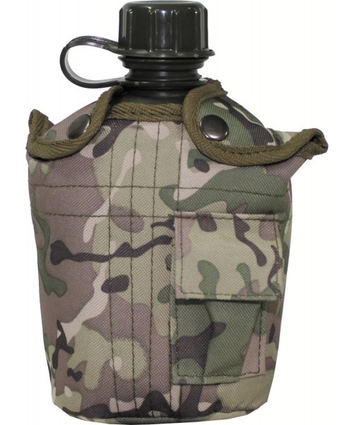 Canteens and Mugs MFH: Pastic Canteen with Cover MFH - Operation-Camo, 1l