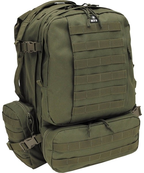 Seljakotid matkale MFH: Kuprinė MFH Tactical-Modular, žalia, 45l