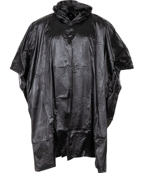 Camping Accessories MFH: Poncho MFH - Black PVC