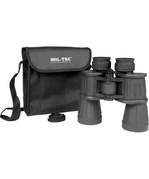 Telkimistarvikud MIL-TEC: BLACK 7X50 RUBBER COATED BINOCULAR