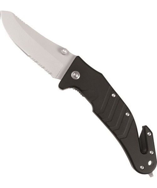 Hunting and Survival Knives MIL-TEC: BLACK CAR KNIFE WITH CLIP