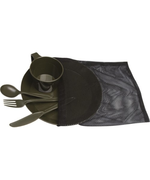 Cutlery MIL-TEC: CAMP SET OD PLASTIC