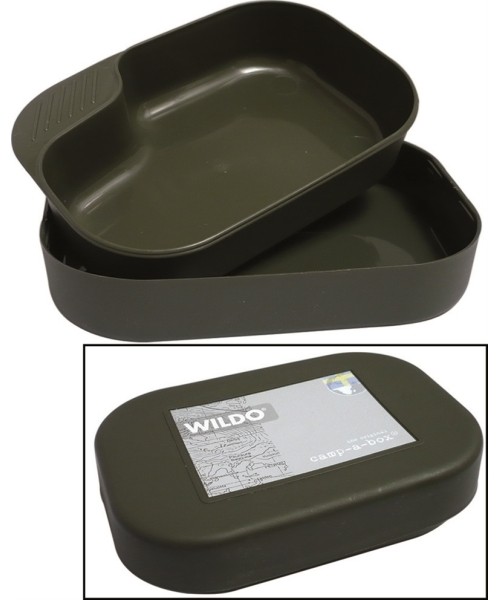 Nõud MIL-TEC: OD 2-PC CAMP-A-BOX® PP MESS KIT