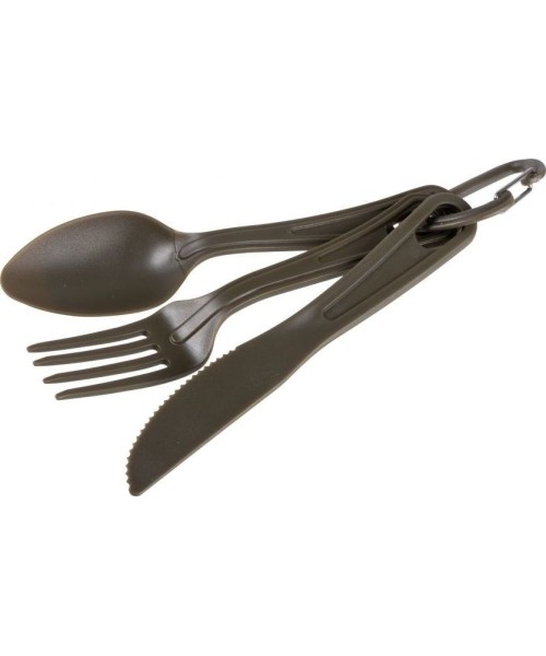 Cutlery MIL-TEC: US OD POLYCARBONATE 3-PCS. EATING UTENSIL