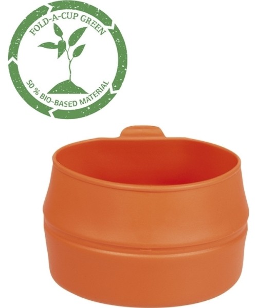 Canteens and Mugs MIL-TEC: ORANGE FOLD-A-CUP® ′GREEN′ COLLAPSIBLE CUP 200 ML