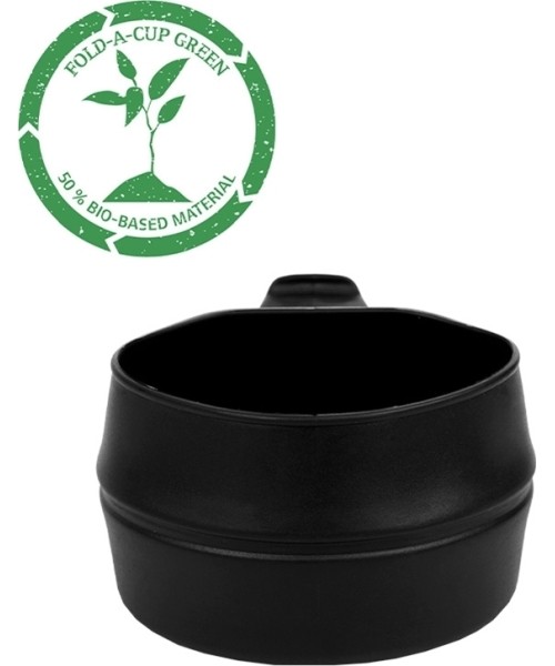 Canteens and Mugs MIL-TEC: BLACK FOLD-A-CUP® ′GREEN′ COLLAPSIBLE CUP 200 ML