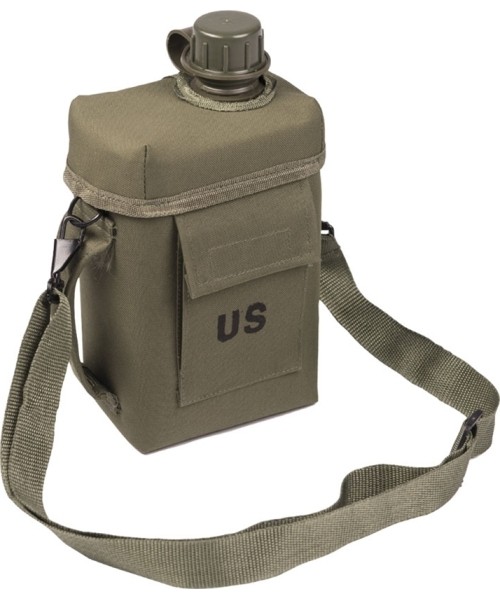 Matkapudelid ja tassid MIL-TEC: OD PATROL CANTEEN 2 LTR.W.COVER A.STRAP