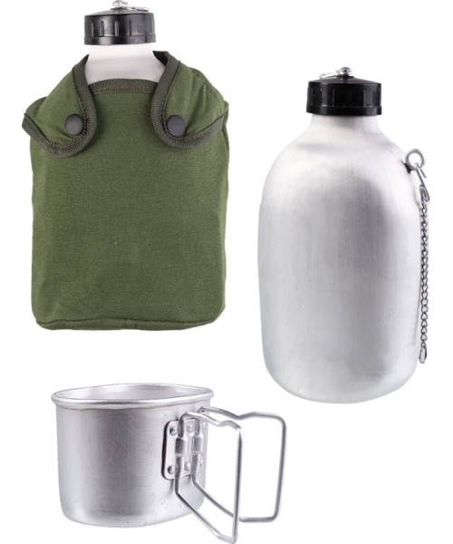 Matkapudelid ja tassid MIL-TEC: FRENCH 1,3LTR CANTEEN W.CUP AND COVER