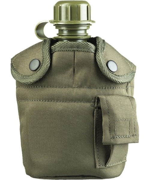 Matkapudelid ja tassid MIL-TEC: OD US PLASTIC CANTEEN W.CUP AND COVER