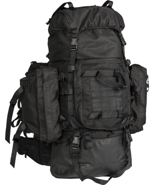 Outdoors Backpacks MIL-TEC: BLACK BACKPACK ′TEESAR®′ 100 LITER