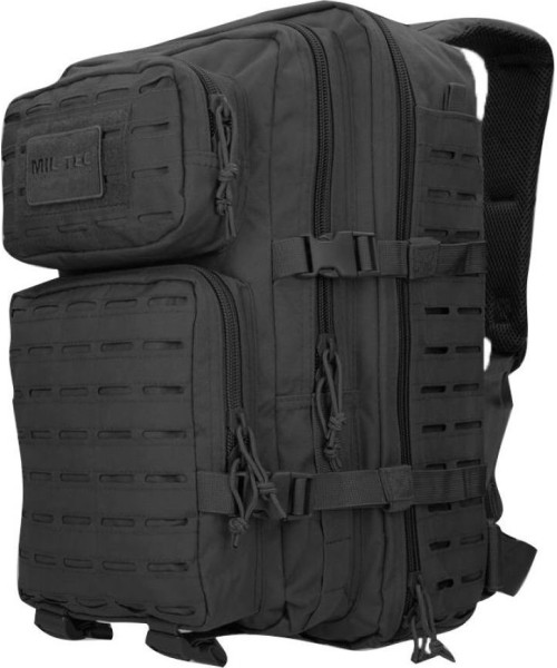 Outdoors Backpacks MIL-TEC: US BLACK LASER CUT ASSAULT BACKPACK LG