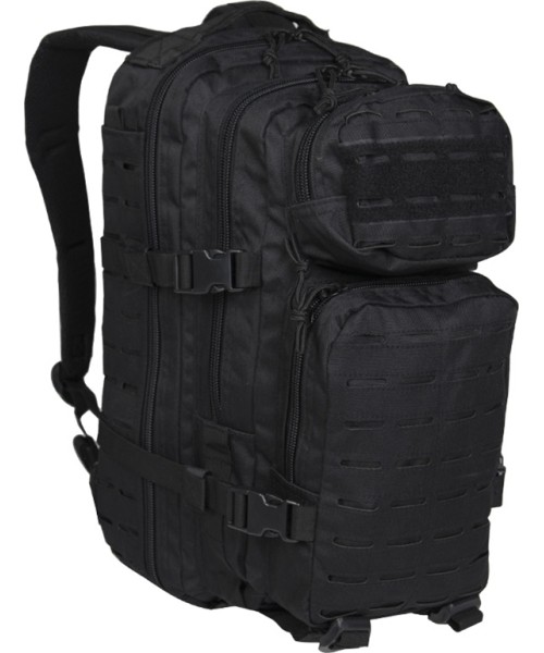 Outdoors Backpacks MIL-TEC: US BLACK LASER CUT ASSAULT BACKPACK SM