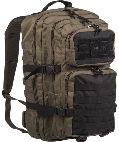 Outdoors Backpacks MIL-TEC: RANGER GREEN/BLACK BACKPACK US ASSAULT LARGE