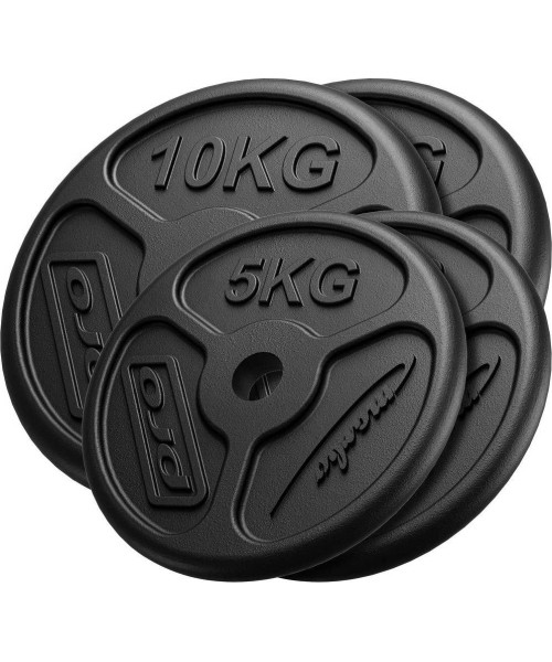 Terasest inSPORTline kettad Marbo Sport: Ketaus svorių rinkinys Marbo 30 kg (2x10kg + 2x5kg)