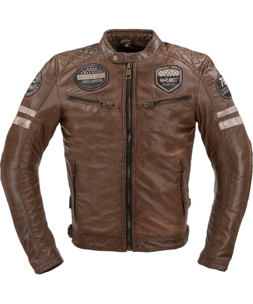 W-TEC: Vyriška moto striukė Jacket W-TEC Milano odinė