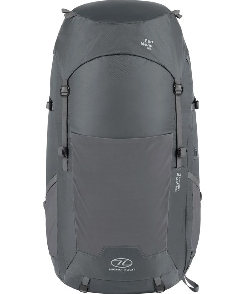 Backpack and Bag Accessories Highlander: HIGHLANDER Ben Nevis 65L vyriška kuprinė - pilka