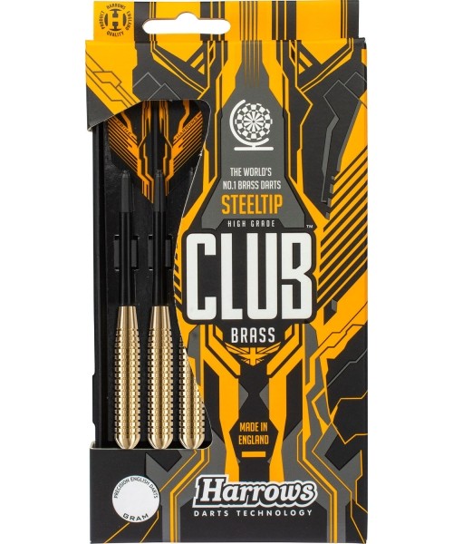 Darts Harrows: Smiginio strėlės Harrows Club Brass Steel - 3 vnt.