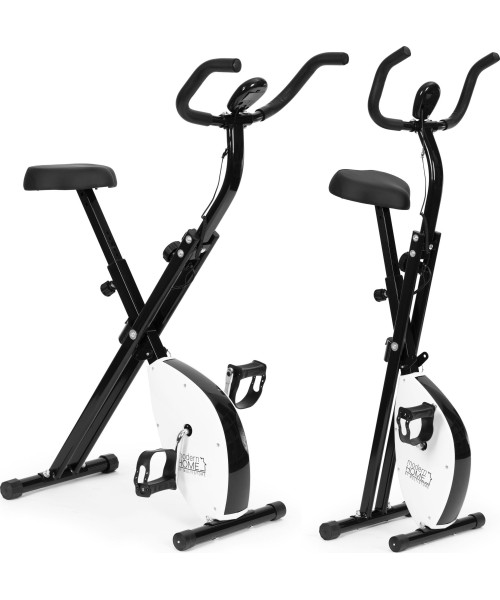 Exercise Bikes ModernHOME: Exercise bike stationary bike fitness mechanical counter computer smooth adjustment - white Modern...