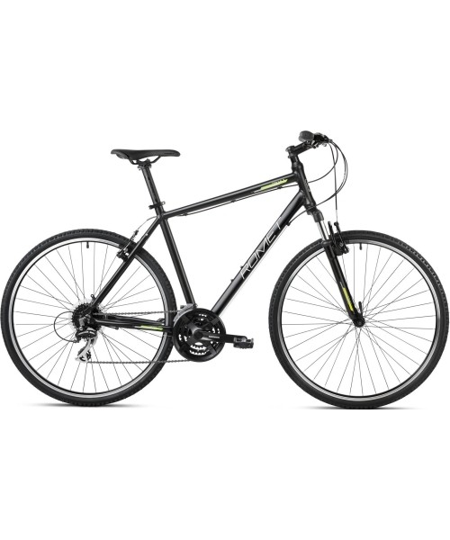 City Bikes Romet: Dviratis Romet Orkan 2 M 28" 2023 black-lemon