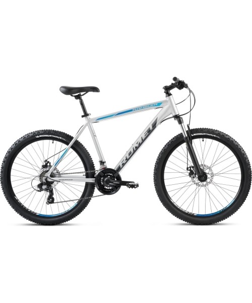 City Bikes Romet: Dviratis Romet Rambler R6.2 2024 silver-blue