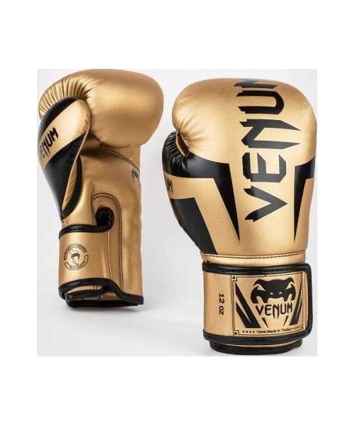 Boxing Gloves Venum: "Venum Elite" bokso pirštinės - auksinės/juodos